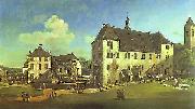 Bernardo Bellotto Courtyard of the Castle at Kaningstein from the South. oil painting on canvas